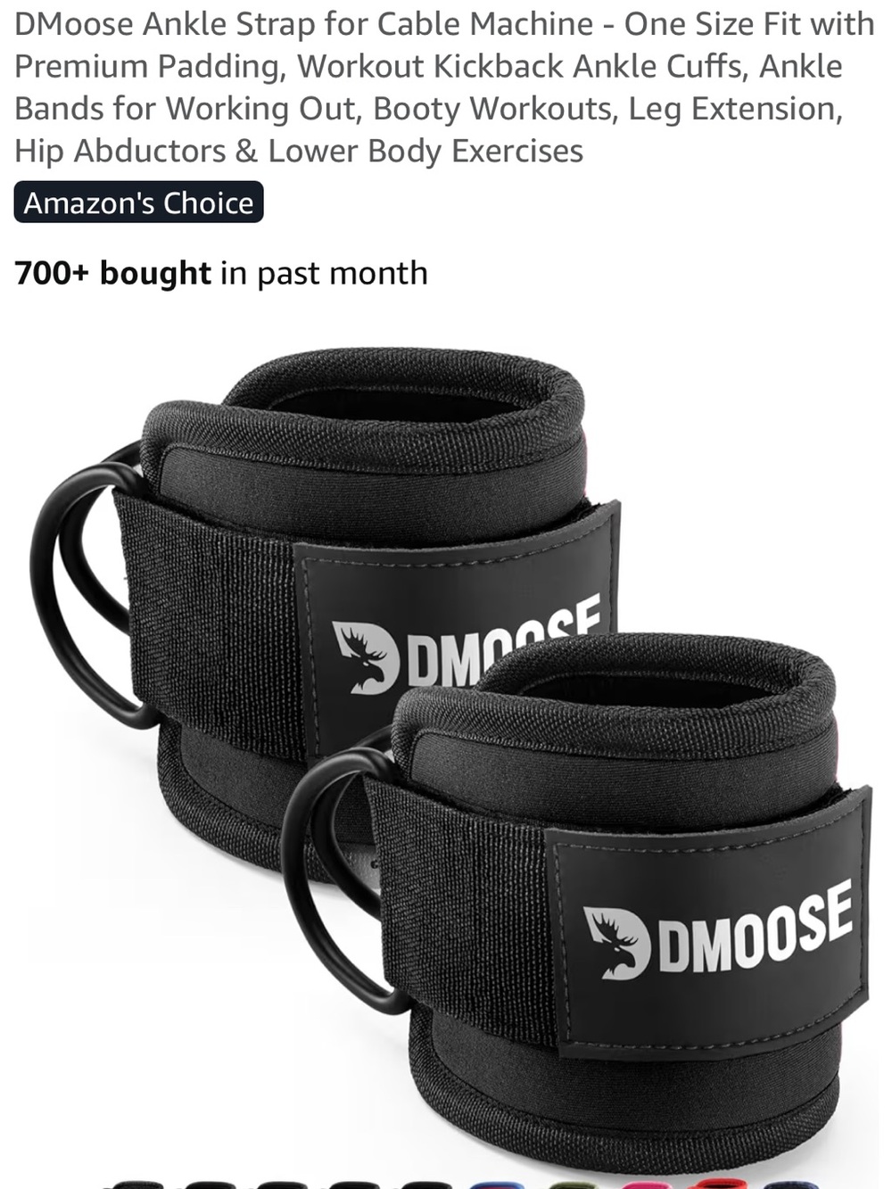 DMoose Ankle Straps for Cable Machine